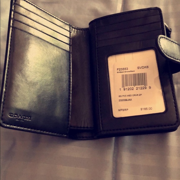 Black Smoke Coach Wallet - Picture 3 of 3
